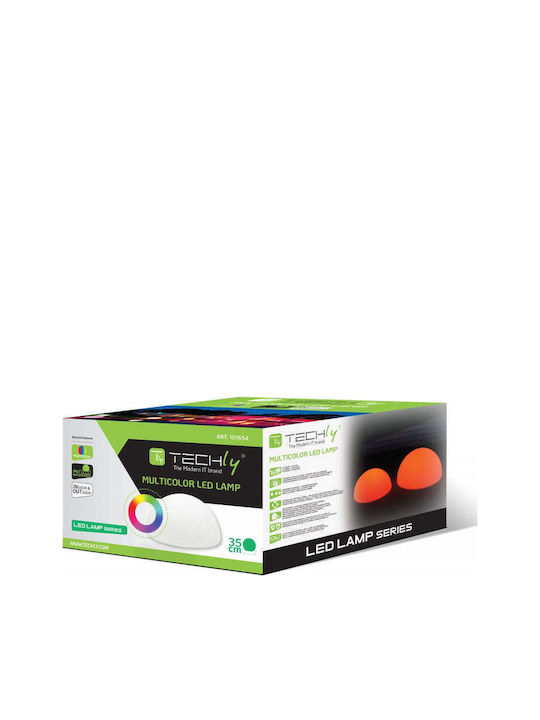 Techly Wandmontierte Außenleuchte LED IP67 mit RGB Licht 35x35x17.5εκ.