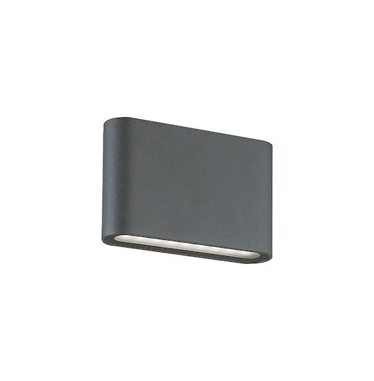 Viokef Argon Wall-Mounted Outdoor Ceiling Light LED IP54 22W with Warm White Light Double Beam 28x9εκ.