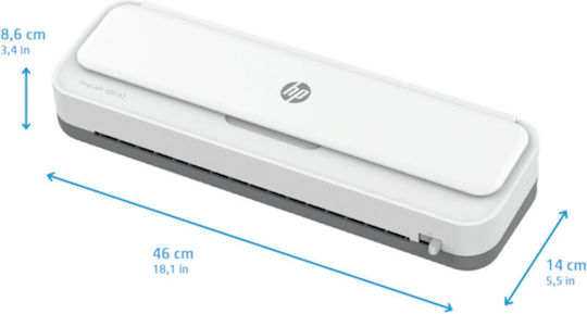 HP Laminator OneLam 400 Desktop for A3 125 Microns with Cutter