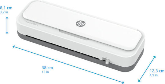 HP Πλαστικοποιητής OneLam 400 Επιτραπέζιος για A4 125 microns με Κόφτη