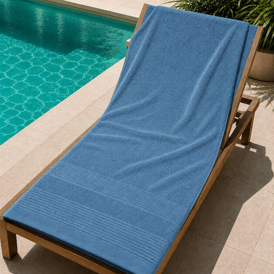 Koulis Carpets Ξενοδοχειακή Πετσέτα Μπάνιου 150x80 εκ. Μπλε Βάρους 550gsm