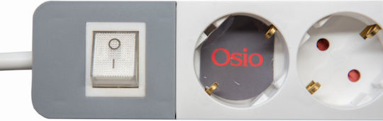 Osio Power Strip 5 Positions with Switch and Cable 1.5m