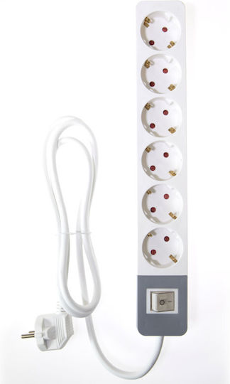 Osio Power Strip 6 Positions with Switch and Cable 1.5m