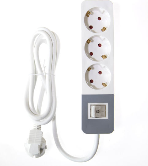 Osio Power Strip 3 Positions with Switch and Cable 1.5m