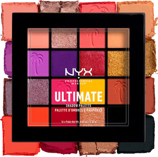 NYX Professional Makeup Ultimate Eye Shadow Palette in Solid Form Festival