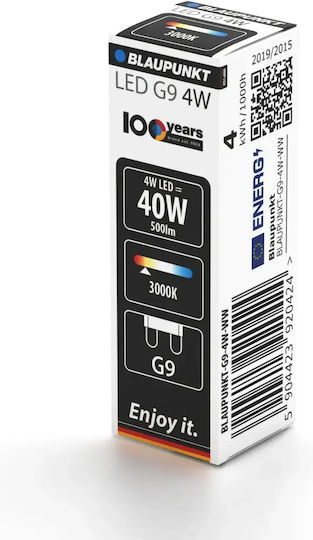 Blaupunkt LED Bulb 4W for G9 Socket Warm White