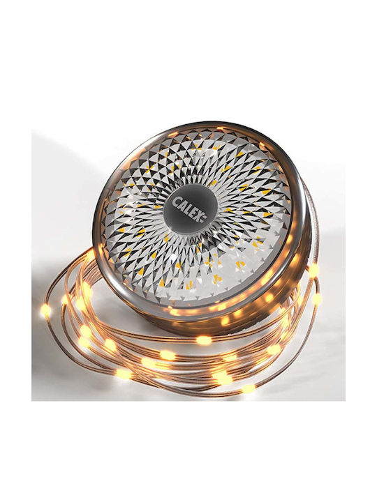 Calex Ghirlandă Luminoasă Etanșă 8m Alb Cald