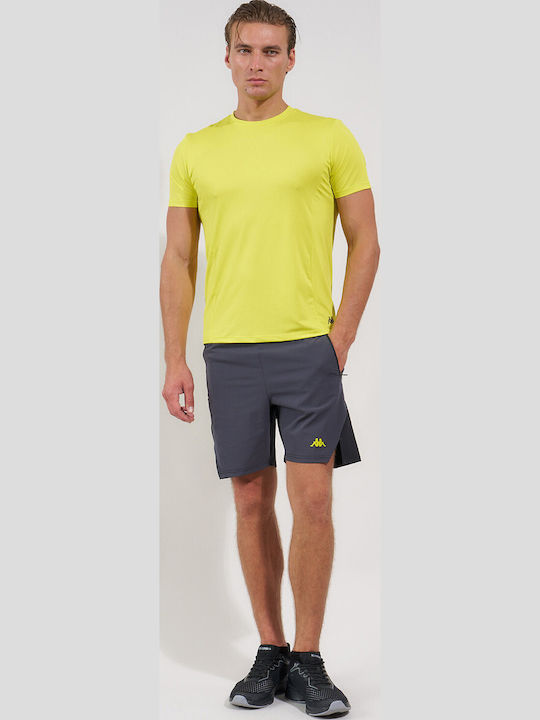 Wolly Gym Αθλητικό T-shirt Κιτρινο