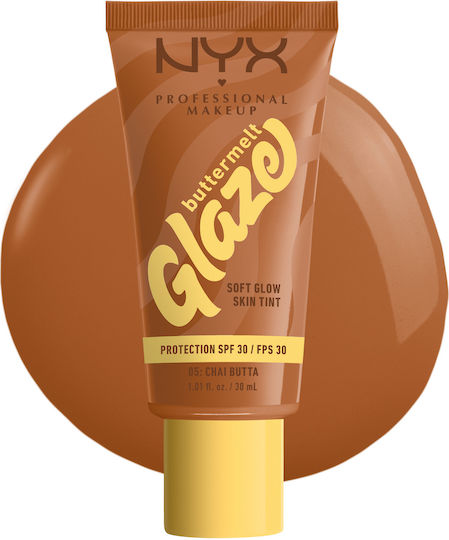 NYX Professional Makeup Buttermelt Glaze Soft Glow Skin Tint Mov/alb 05 Chai Butta 30ml