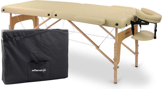 Habys Sofia Light Wooden Portable Beige Massage and Physiotherapy Bed 185x60cm