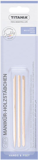 Titania Wooden Sticks No 1033b Manicure Sticks 3 Pieces