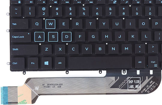 Dell Inspiron 15-5565 Задно Осветяване Лаптоп Клавиатура Вариант 2