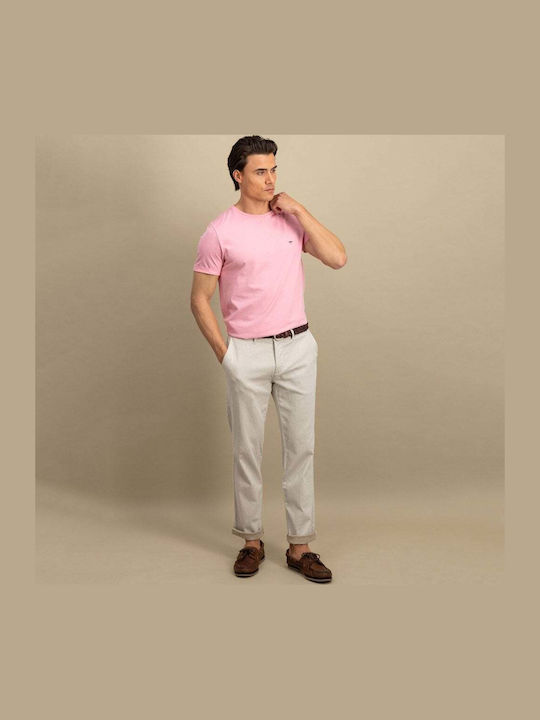 Herrenblusen Kurzarm T-Shirt Rosa