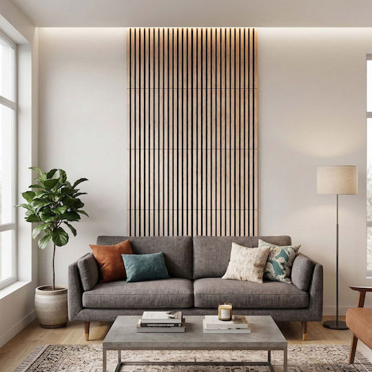 Акустични Панели Комплект 4 60x60 См Светлокафяви 60x1.8x60 См