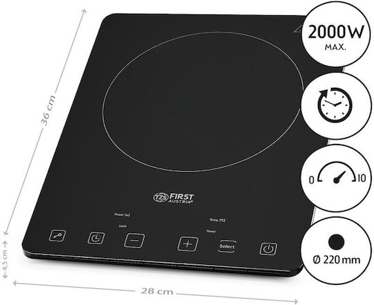 First Austria Fa50952 Electric Inductive Burner 2kW 31.5x34.1x7.8cm