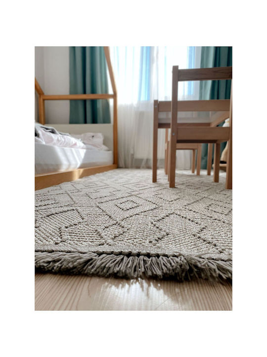 SteweHome Covor Pentru Copii Gri 80x400cm Grosime 60mm