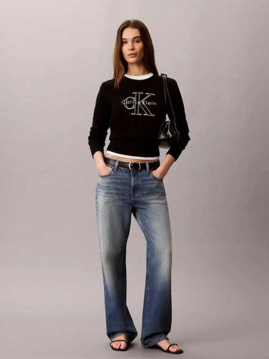 Women's Cotton Long Sleeve Black Top