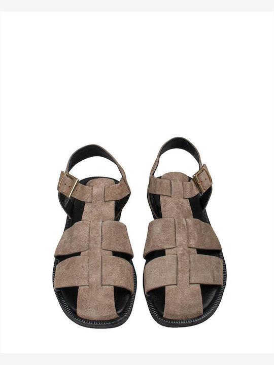 Women's Flat Sandals Brown