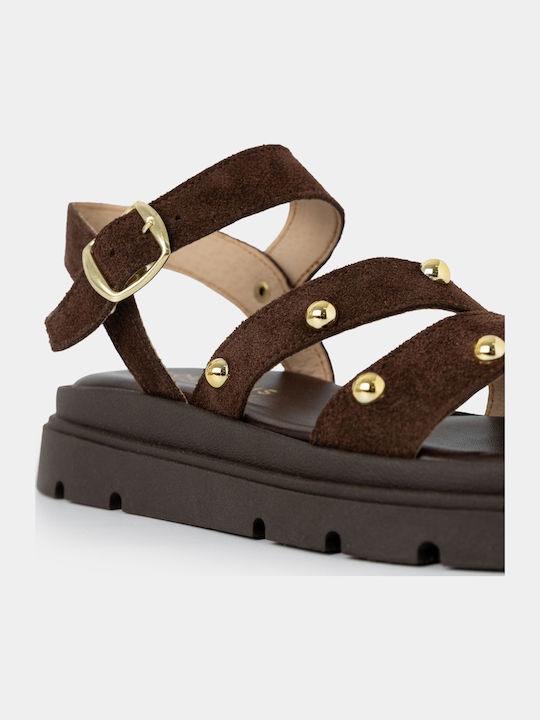 Women's Flat Sandals Brown