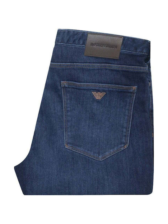 Men's Jeans Pants Elastic with Slim Fit Blue