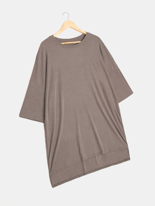 Set Blouse Shorts Gray Size 4XL Gray