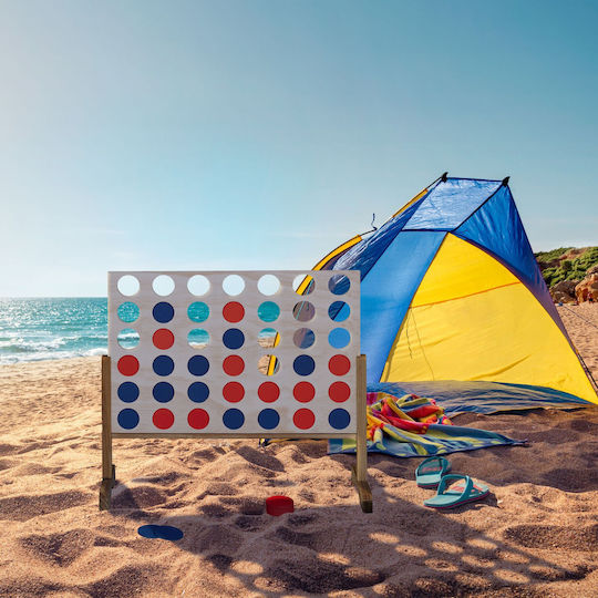 Επιτραπέζιο Παιχνίδι Giant Connect Four για 2 Παίκτες 10039172 Relaxdays