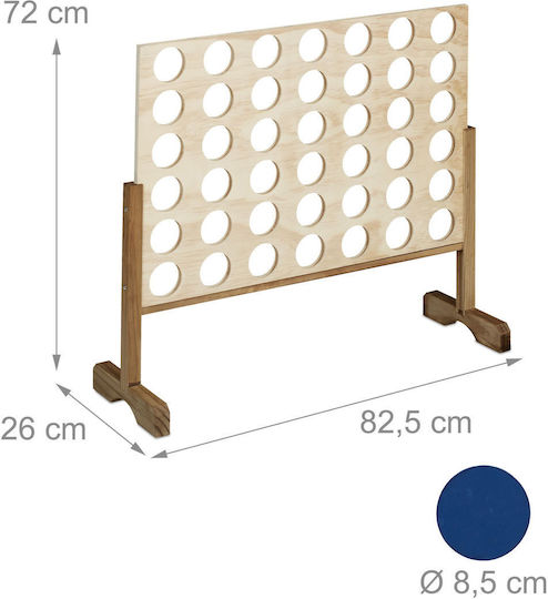 Επιτραπέζιο Παιχνίδι Giant Connect Four για 2 Παίκτες 10039172 Relaxdays