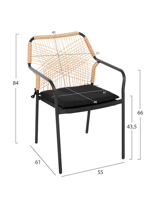 Set Dining Pentru Exterior 5 Piese Gri