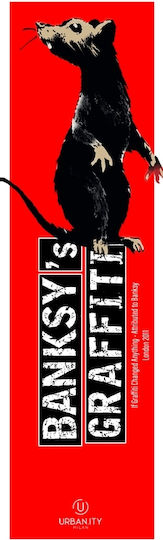 Banksy Книгоразделител Soft-touch Bookmark If Graffiti Changed Anything