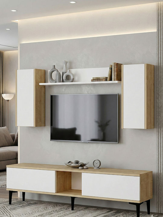 SteweHome Wohnzimmer TV-Einheit aus Spanplatte M150xB30xH41cm