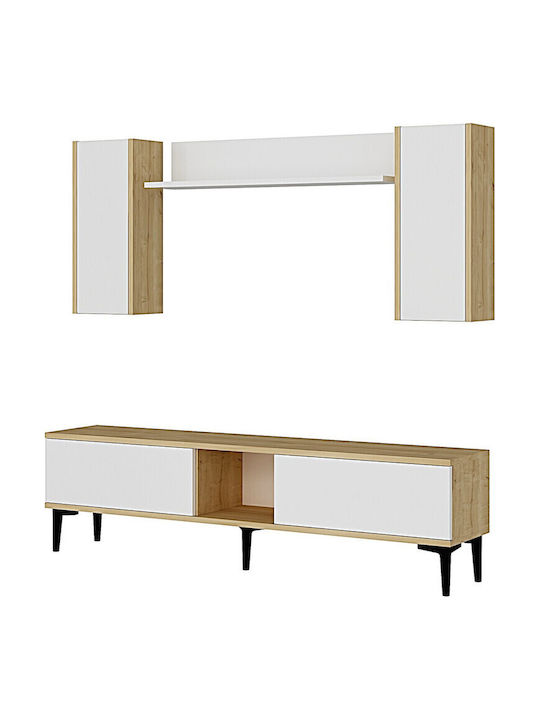 SteweHome Wohnzimmer TV-Einheit aus Spanplatte M150xB30xH41cm