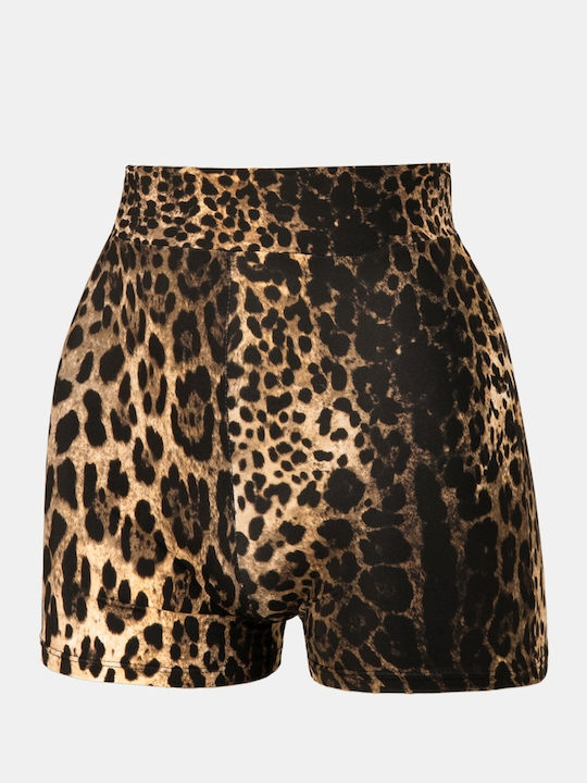 Bikini Bottoms High Waist Animal Pattern