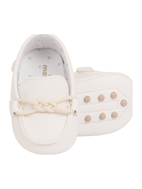 Mayoral Baby Soft-Sole Moccasins White