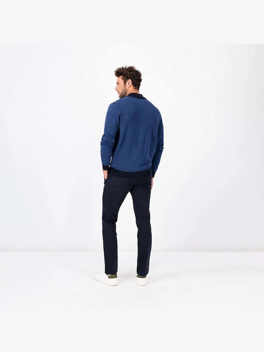 Men's Knitted Jacket Blue