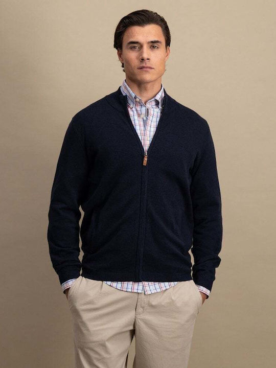 Men's Knitted Jacket Blue