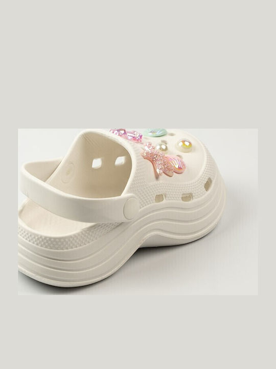 Kids Anatomic Beach Shoes White