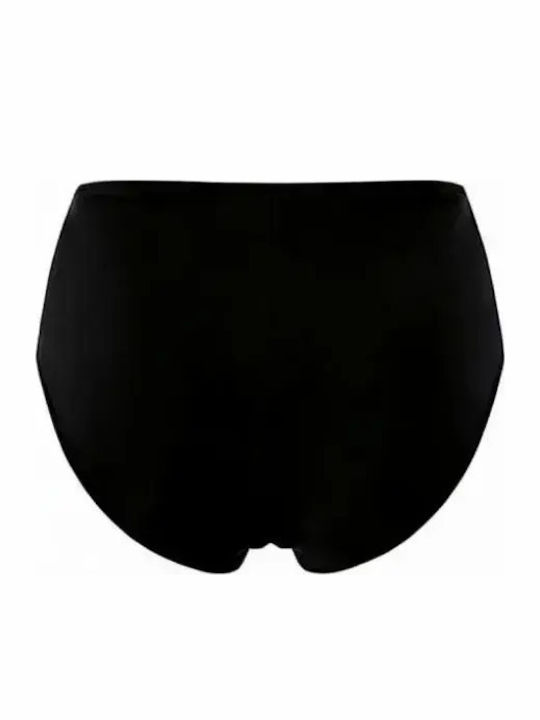Set Bikini με Ελαφριά Ενίσχυση Ψηλόμεσο Μαύρο
