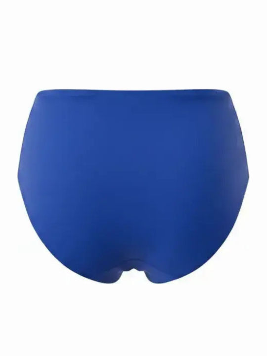 Set Bikini with Light Padding High Waist Blue Royal