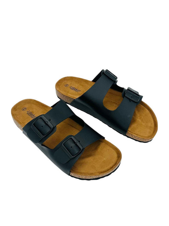 Herrensandalen in Schwarz Farbe Regelmäßige Passform
