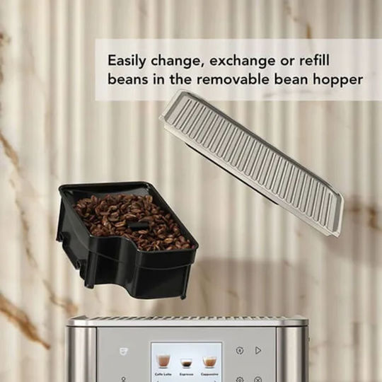 Kitchenaid KF7 Αυτόματη Μηχανή Espresso με Μύλο Άλεσης Λευκή 5KES8557BPL