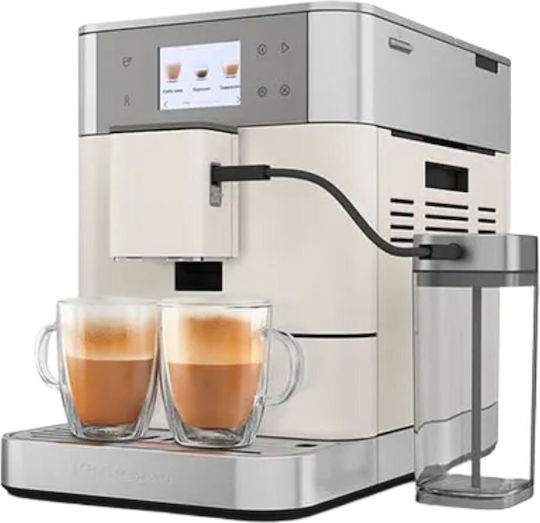 Kitchenaid KF7 Αυτόματη Μηχανή Espresso με Μύλο Άλεσης Λευκή 5KES8557BPL