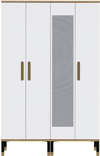 Mobilier Hol cu Oglindă și Dulap Lemn Sintetic 120x35x188cm