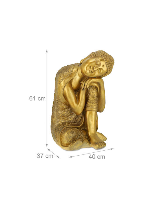 Relaxdays Figurină Decorativă Buddha 61x37x40cm