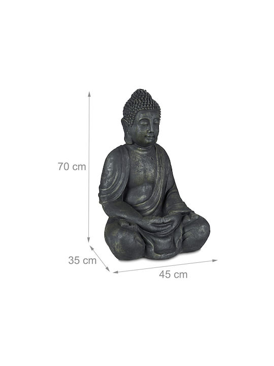 Relaxdays Figurină Decorativă Buddha 70x45x35cm