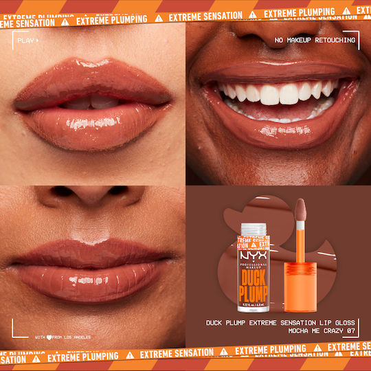 NYX Professional Makeup Duck Plump Lip Gloss 07 Moca Me Crazy 7ml