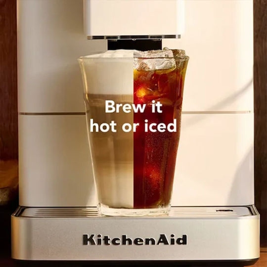 Kitchenaid KF3 Automatic Espresso Coffee Machine with Grinding Mill White