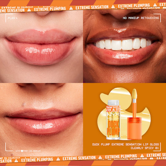 NYX Professional Makeup Duck Plump Lip Gloss 01 Clearly Spicy 7ml