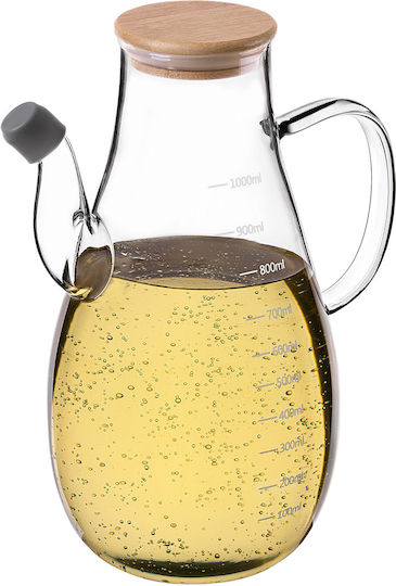 Kadax Δοχείο Λαδιού Γυάλινο με Ροή 1000ml