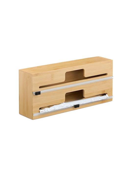 Relaxdays Distribuitor De Role Din Lemn Bej 14.5x8cm 10050598_340