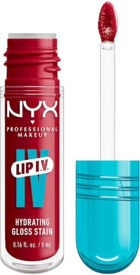 NYX Professional Makeup Lip IV Lip Gloss 11 Red-y.set.wet! Hydrating 5ml